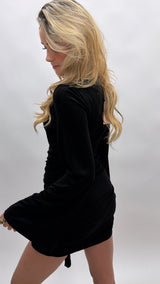 Long cute bow dress￼