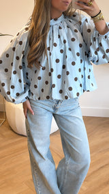 Elara Open Back Blouse