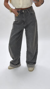 Baggy grijze jeans