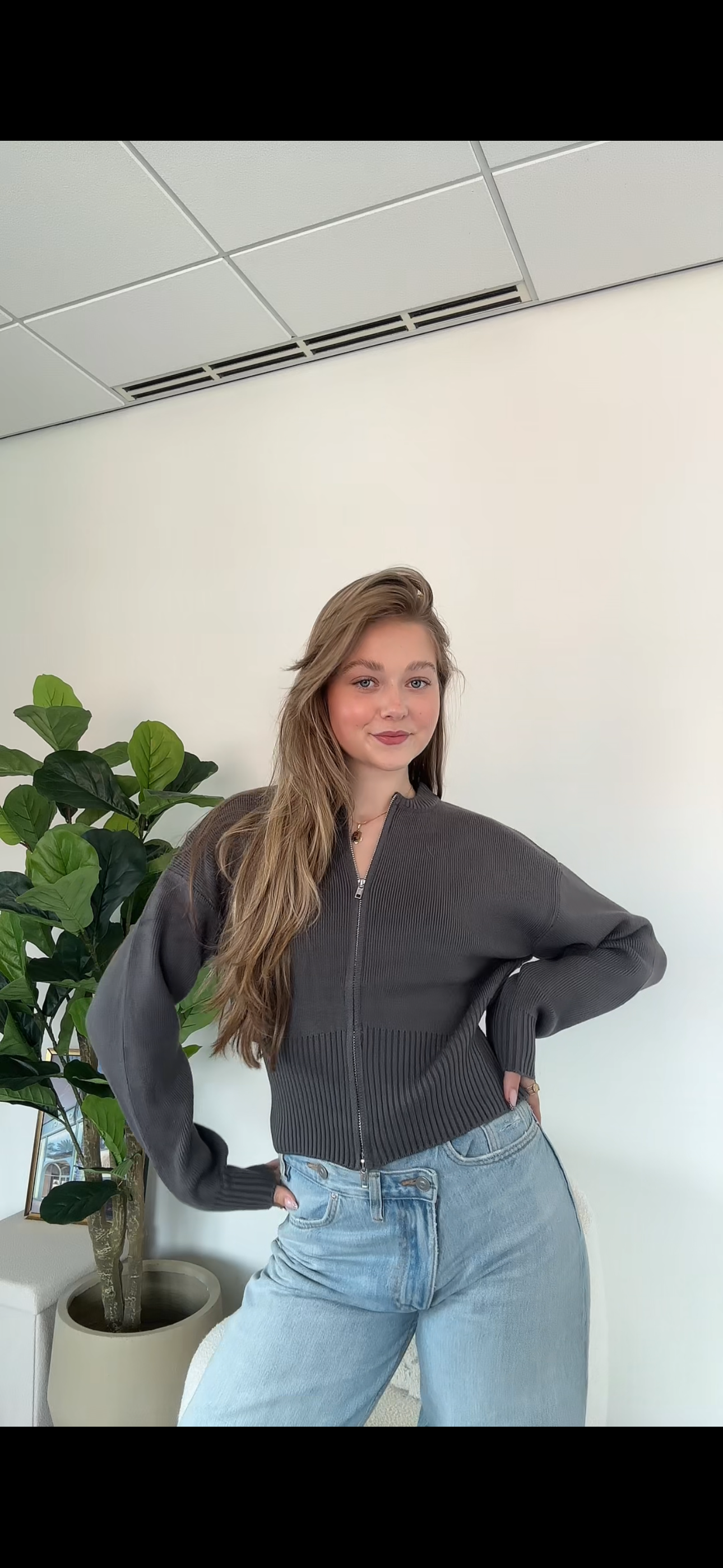 The Cute Knit Zip