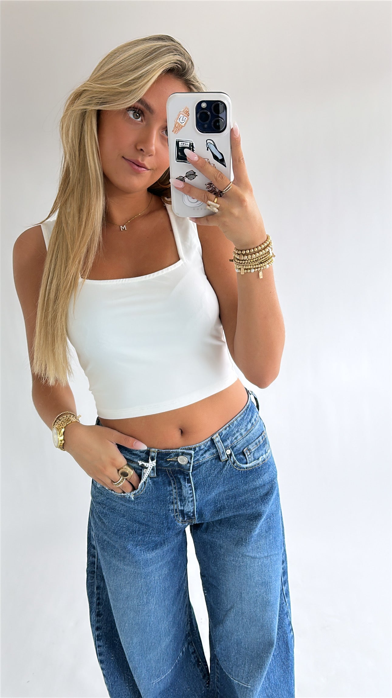 Basic Square Neck Crop Top