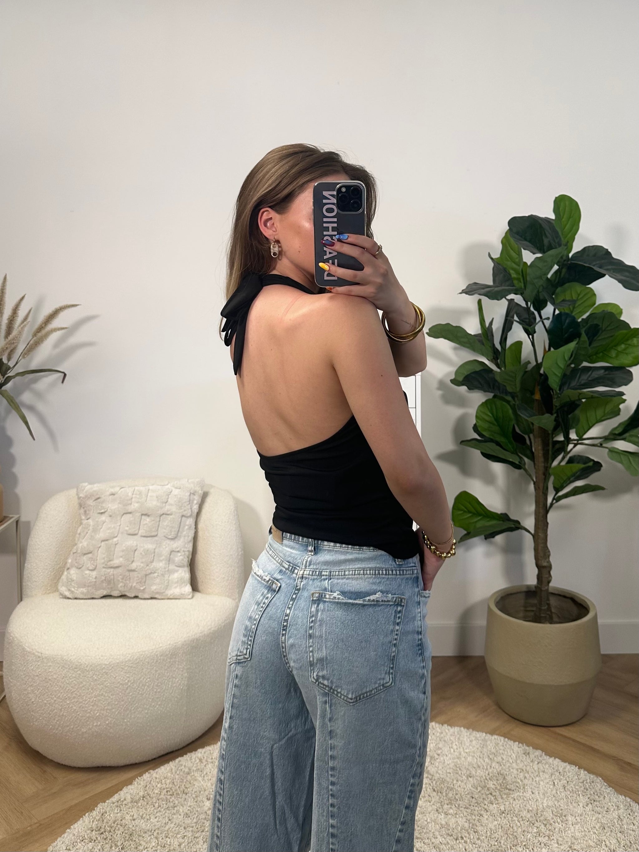 Mae Open Back Top