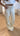 Lena Folded Waist Wide Leg Jeans – Beige