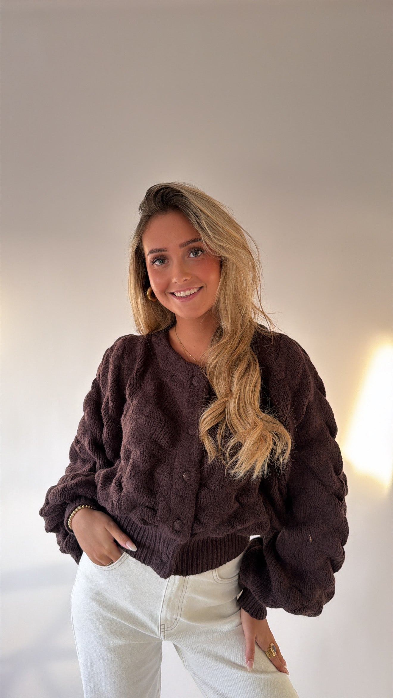 Soft Textured Knit Vest