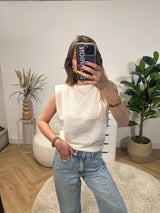 Lotte Shoulder Pad Top