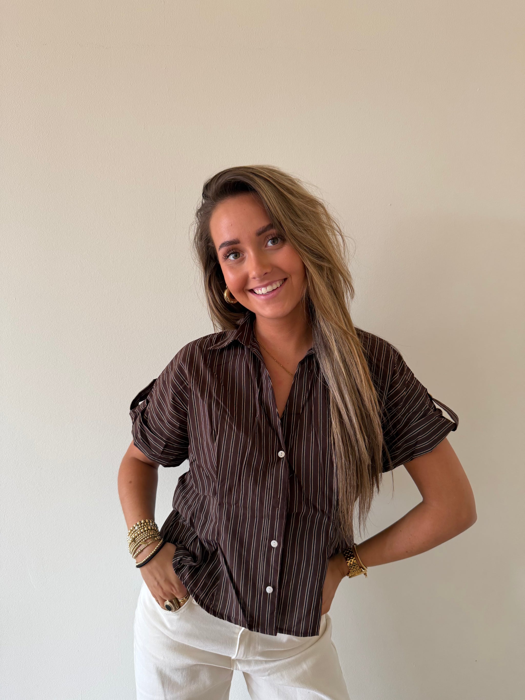 Noëlle Stripe Blouse