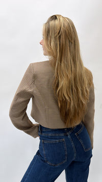 Check Me Out Crop Blazer