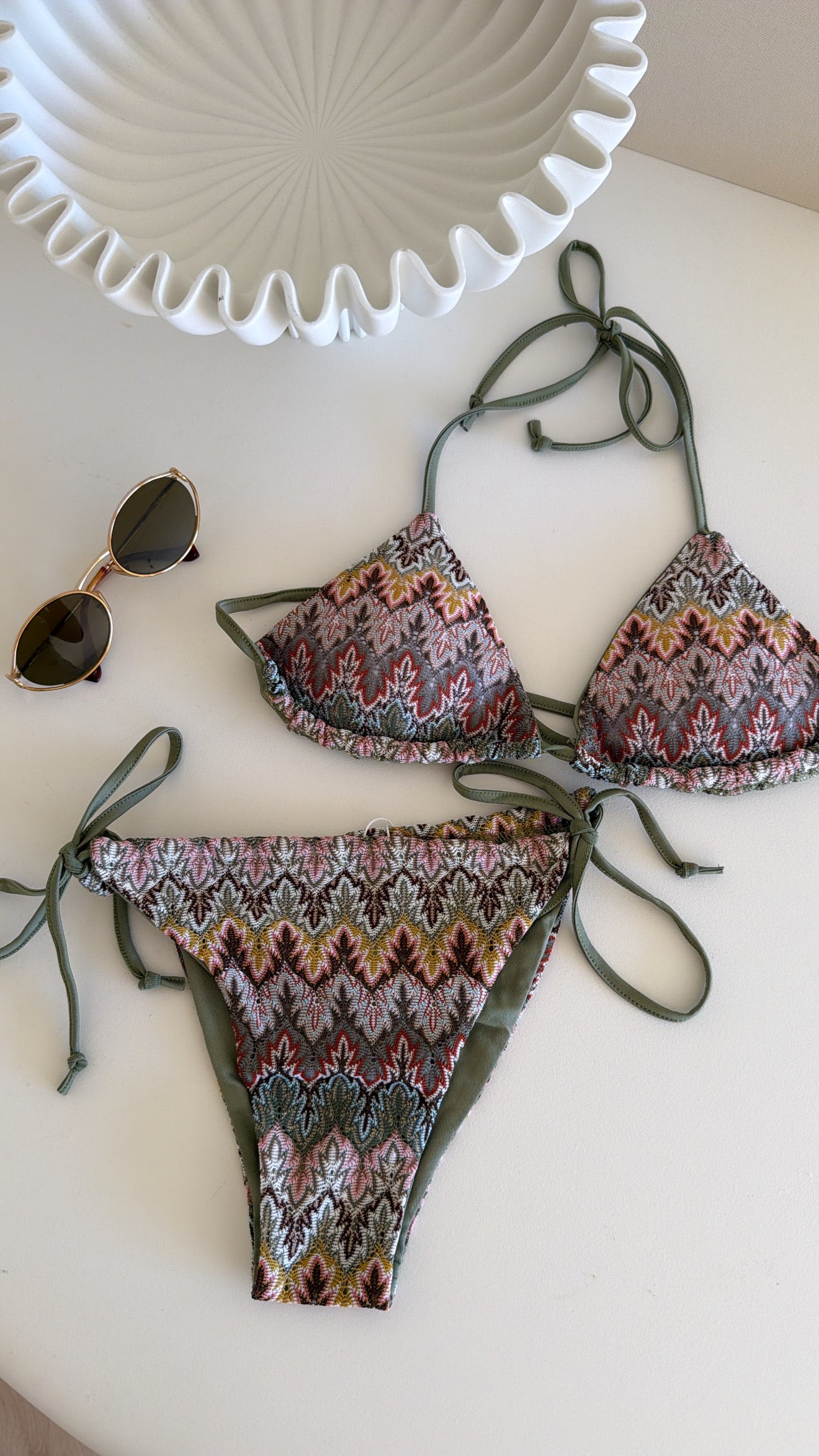 Ziggy Tie Bikini White