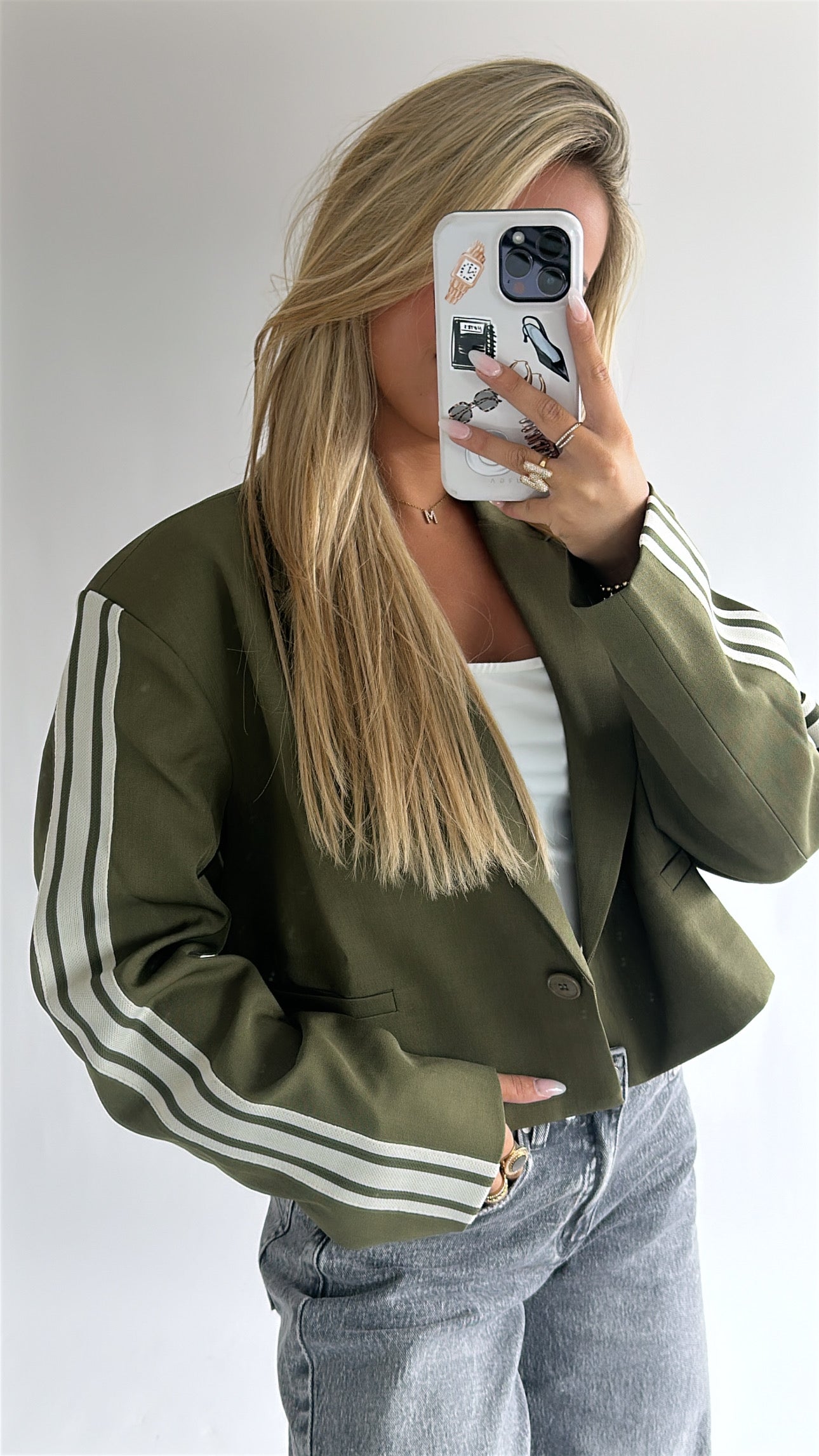 The stripe blazer