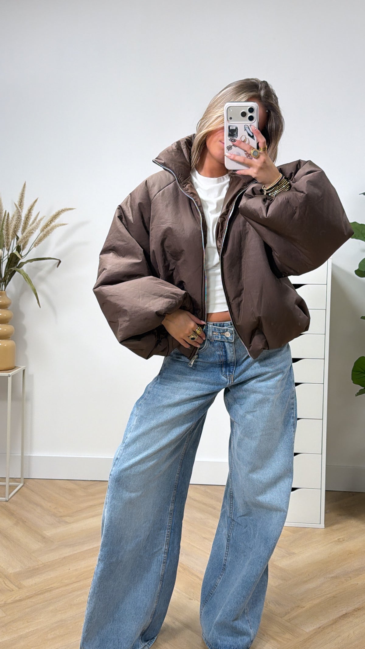 Chocolate Cloud Puffer Jacket