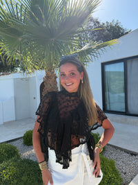 Elara Lace Sheer Top