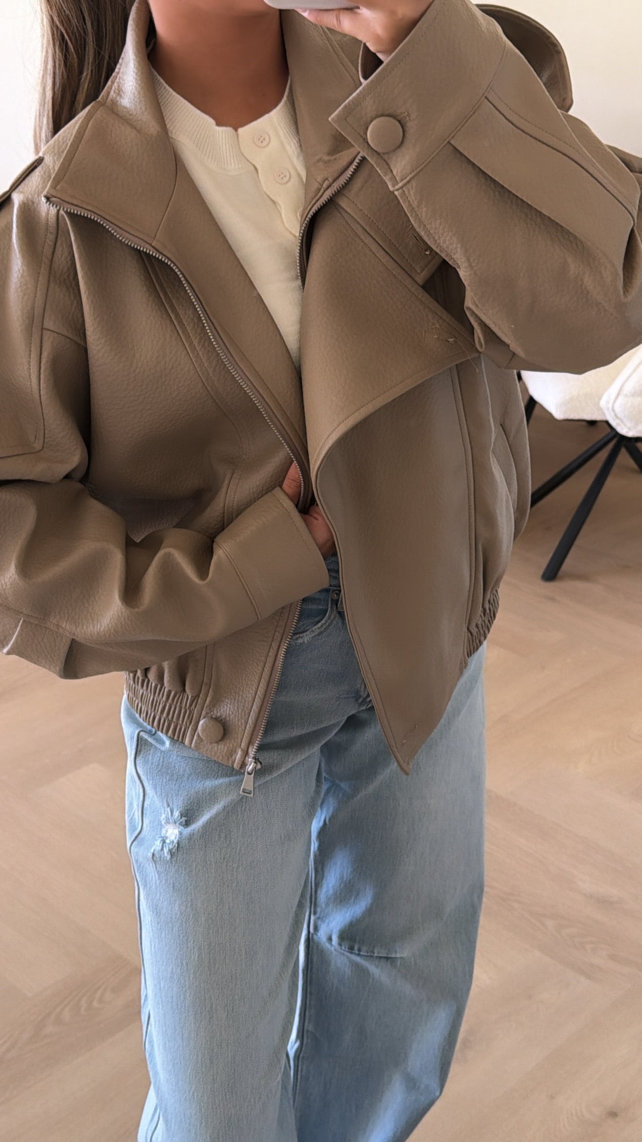 Luxe Oversized Bomber