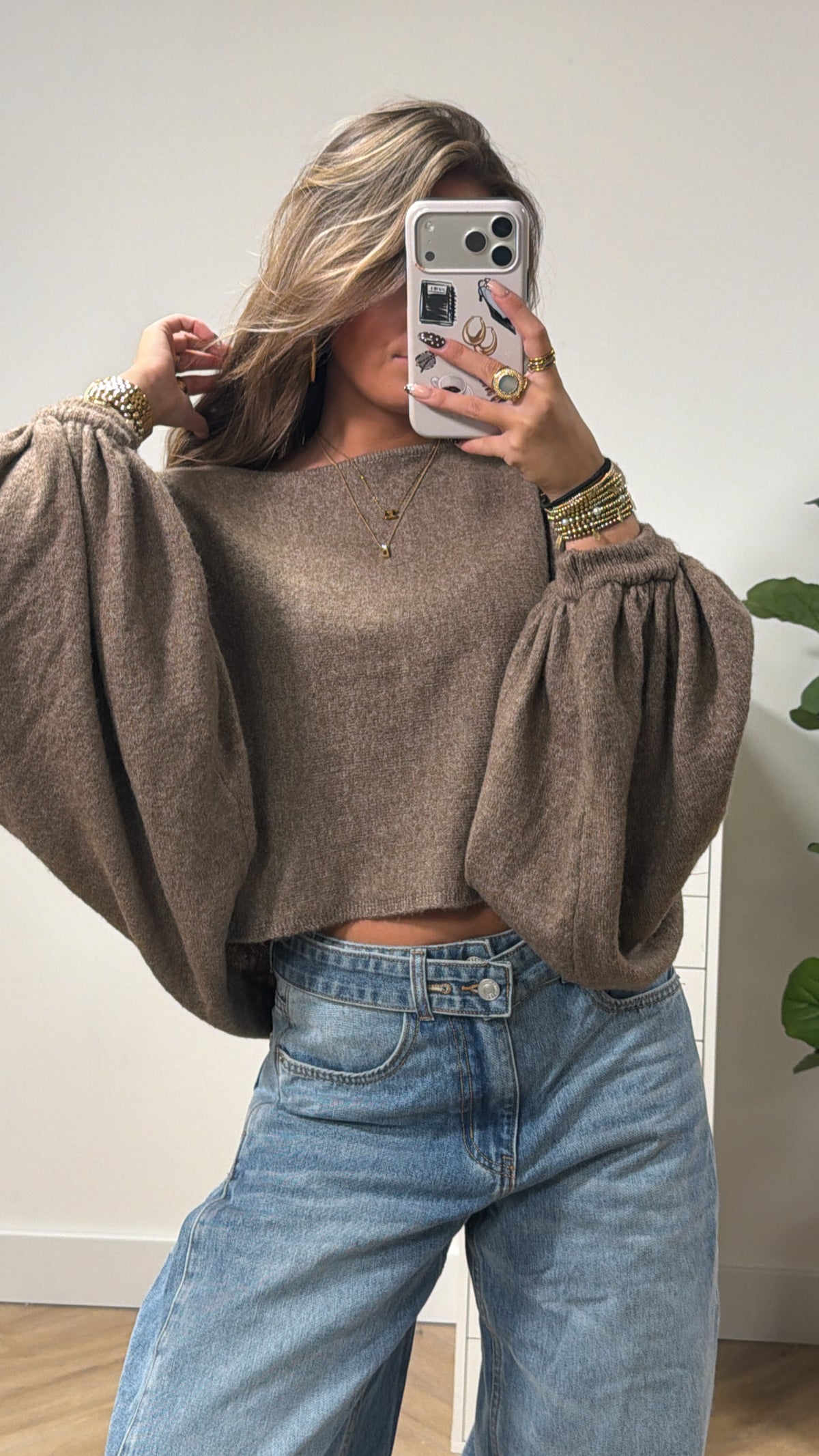 Statement Sleeve Soft Knit