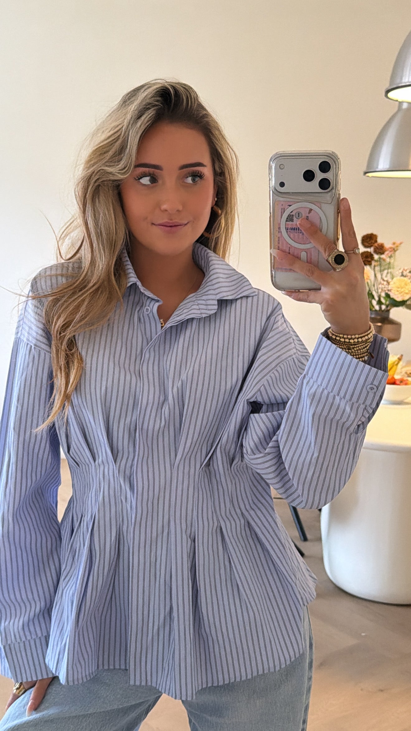 Sunlit Stripe Blouse