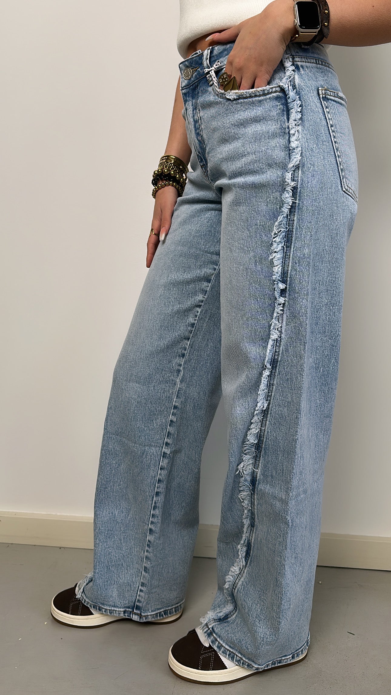 Lou Wide leg jeans - denim