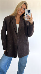Studded Brown Blazer