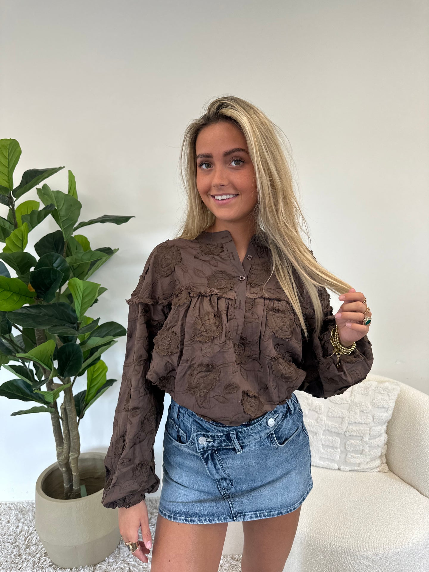 Embroidered Blouse “Floral Whisper”