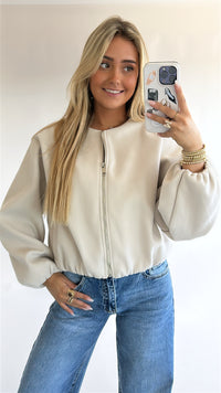 Soft Touch Bomber Jacket