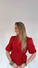 Suus wrapped korte blazer