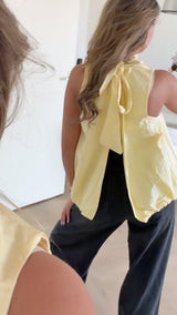 Luna Open Back Blouse