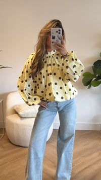 Elara Open Back Blouse