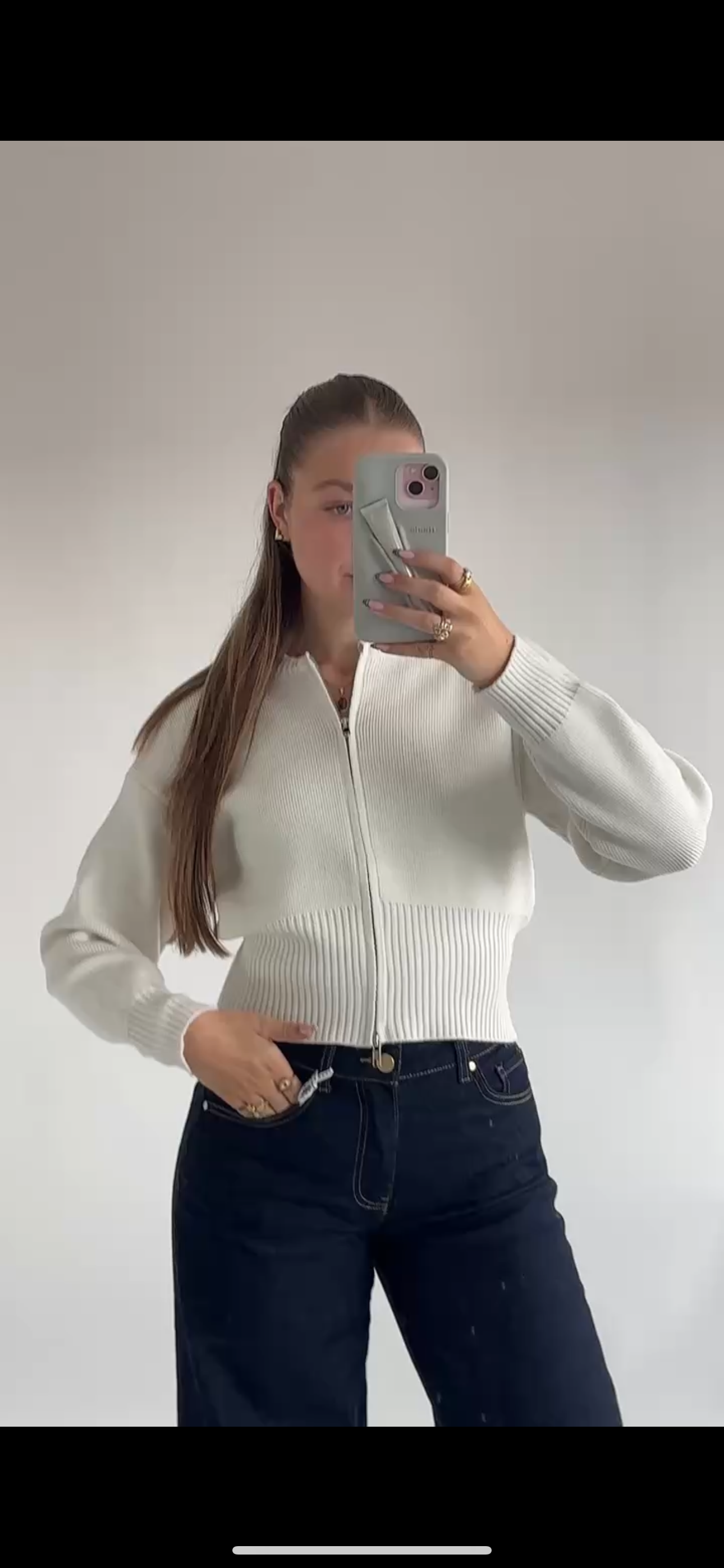 The Cute Knit Zip
