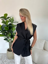 Saar blazer mouwloos is