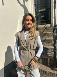 Saar blazer mouwloos is