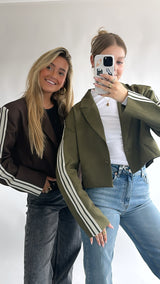 The stripe blazer