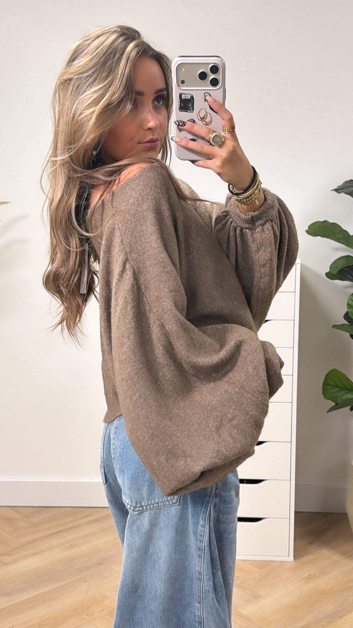 Statement Sleeve Soft Knit