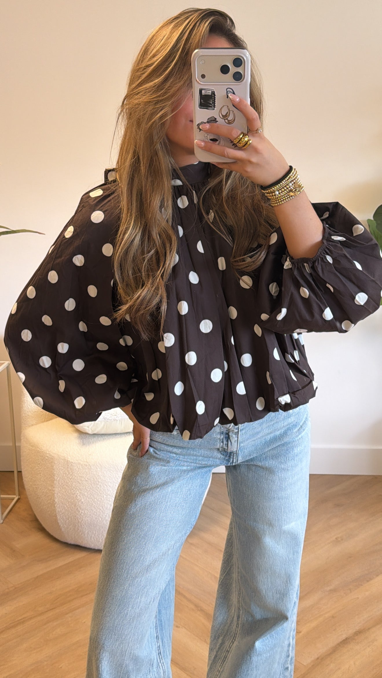 Elara Open Back Blouse