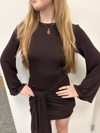 Long cute bow dress￼