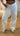 Luna Folded Waist Wide Leg Jeans – White