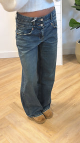 Jolie Mid Waist Relaxed Straight Jeans