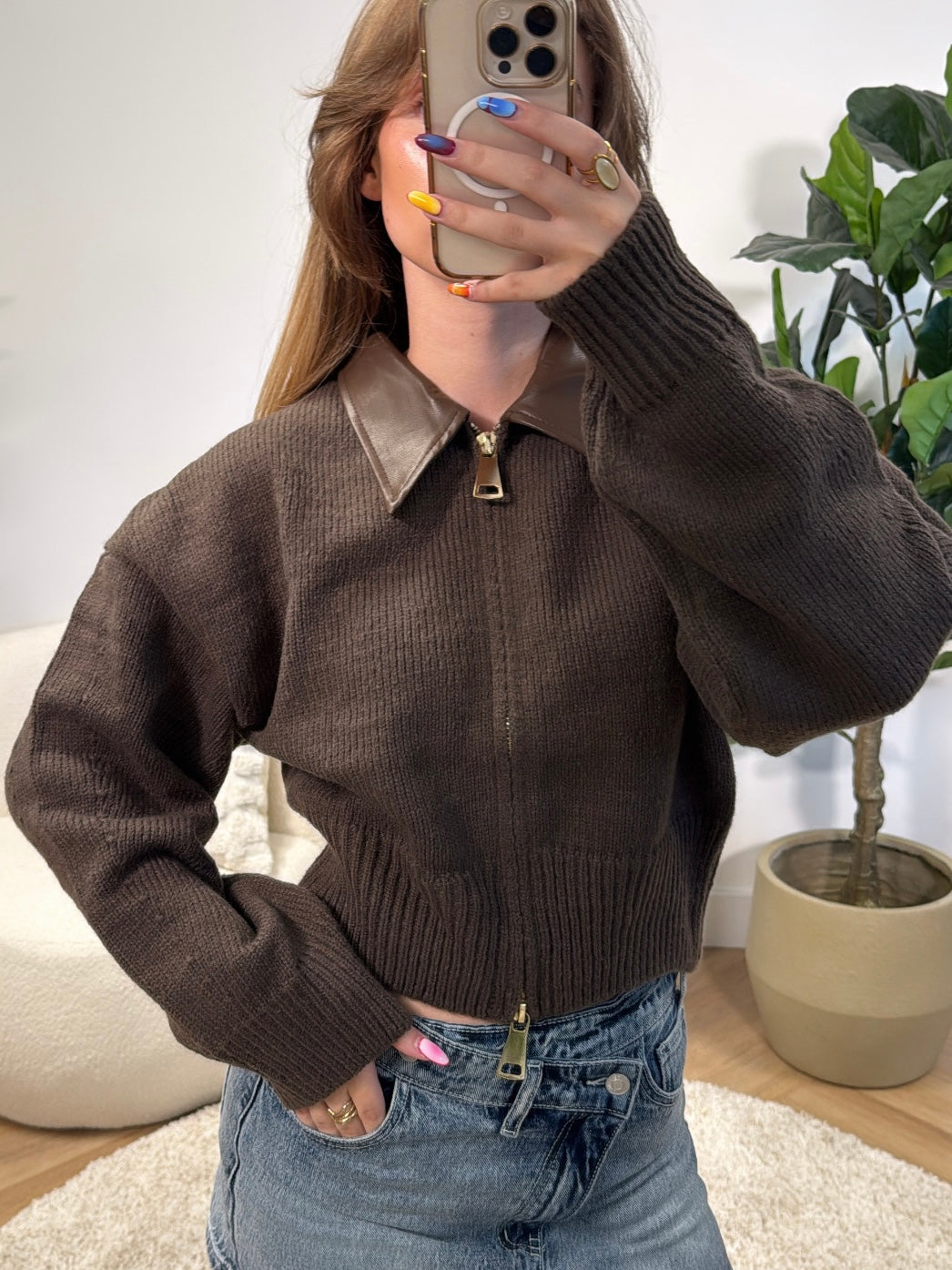 Mila Zip Knit