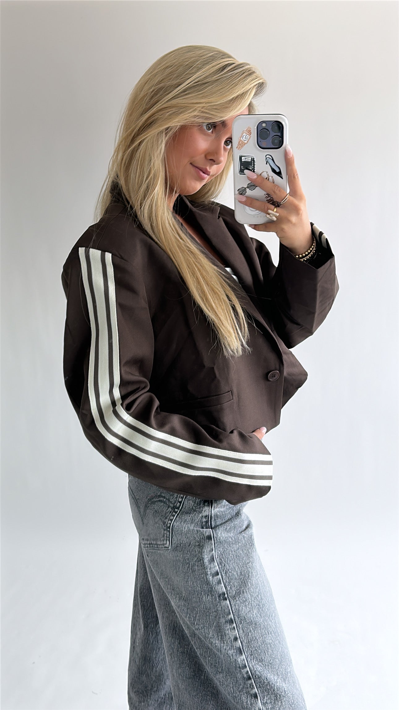 The stripe blazer