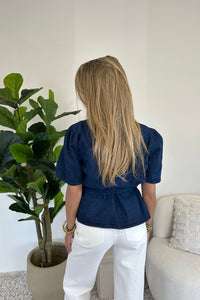 Marijn denim top