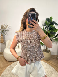Fleur Gingham Top