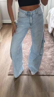 Tess wide leg jeans- high waist