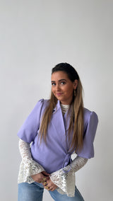 Suus wrapped korte blazer
