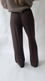 High Waist Wide Leg Pantalon