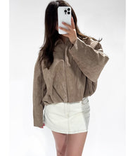 The Suede Zip Jacket