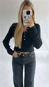 Rib Henley Top
