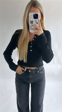 Rib Henley Top