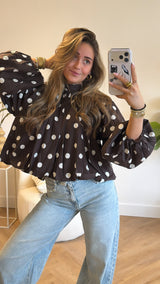 Elara Open Back Blouse