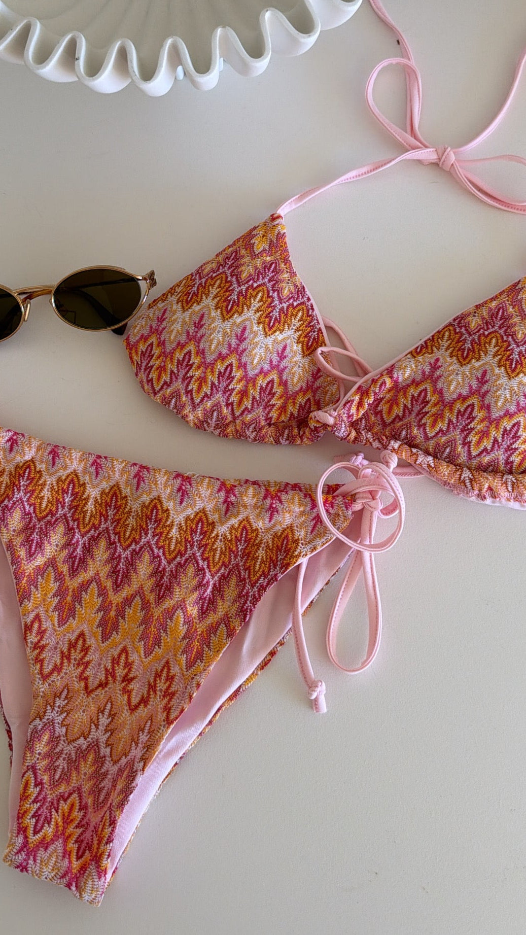 Ziggy Tie Bikini White