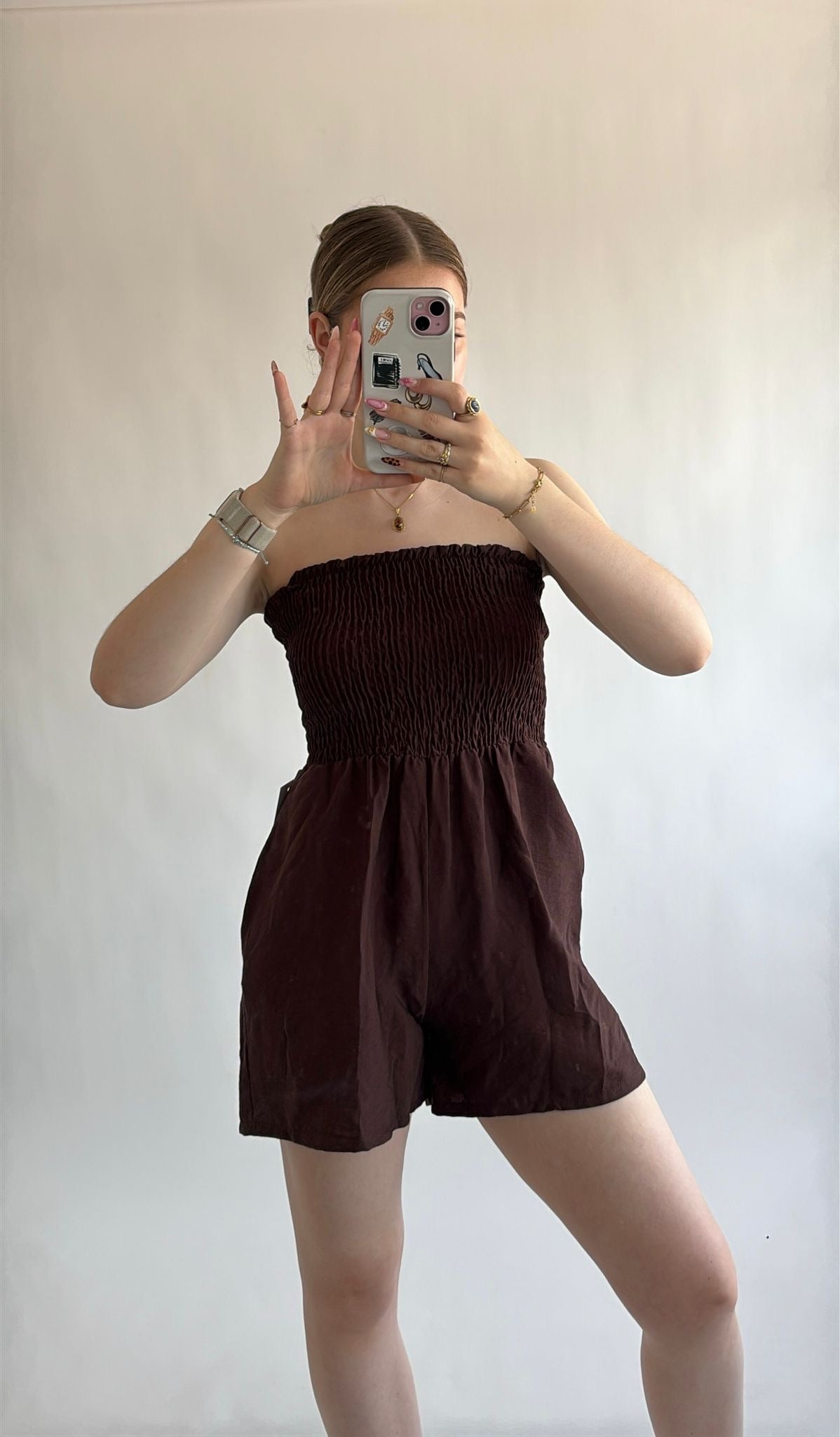 Stretch Strapless Playsuit