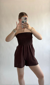 Stretch Strapless Playsuit
