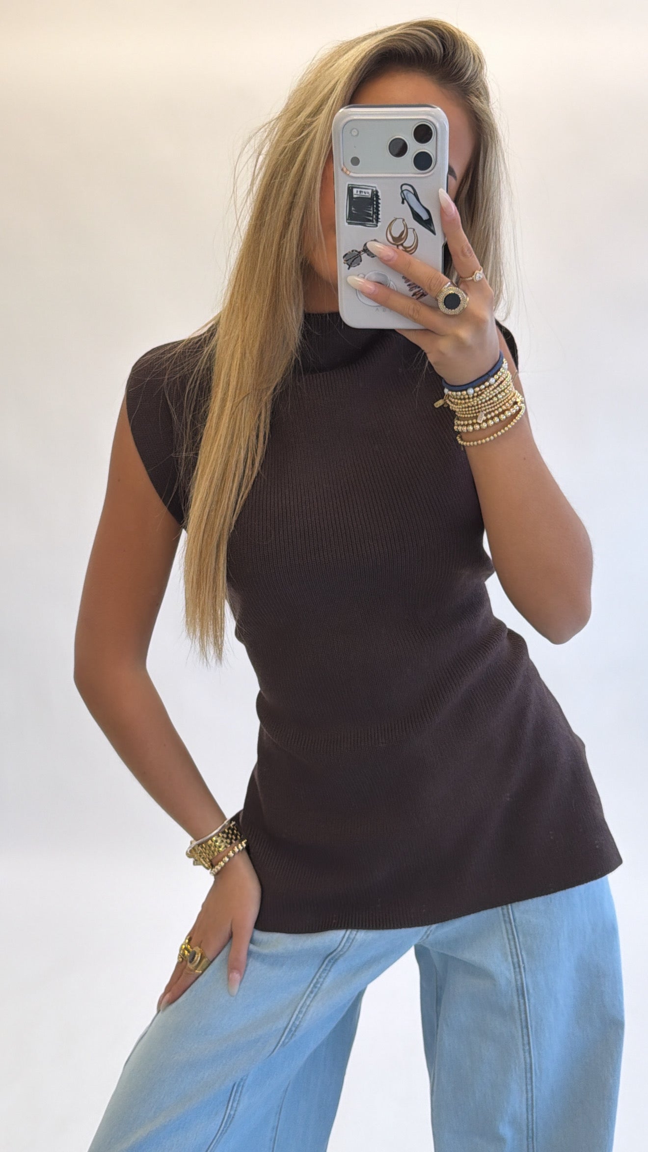 Getailleerd knit top