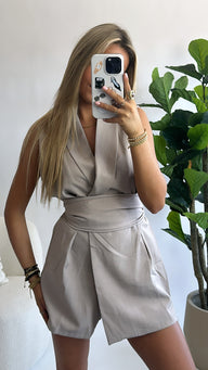 Vera Tailored Wrap Playsuit